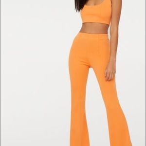 Tangerine High waist Extreme Flare Long Leg Pants